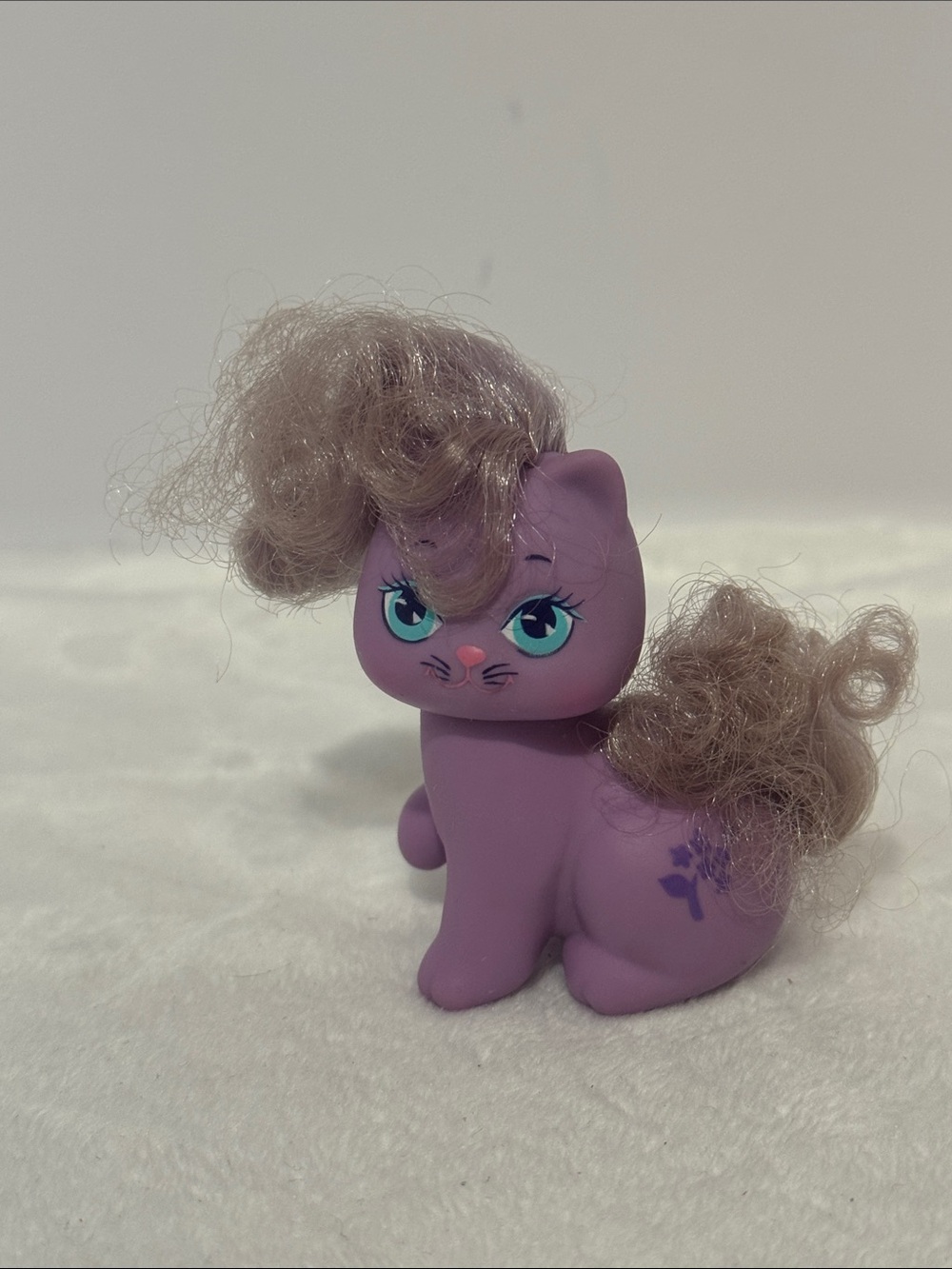 1989 Mattel Little Pretty Pets Lila Kitty Cat Perfume Kitties Purple